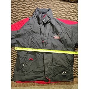 Discontinued Cabela's Motorcycle Jacket Men's M Reflective Quilted Logo Accents